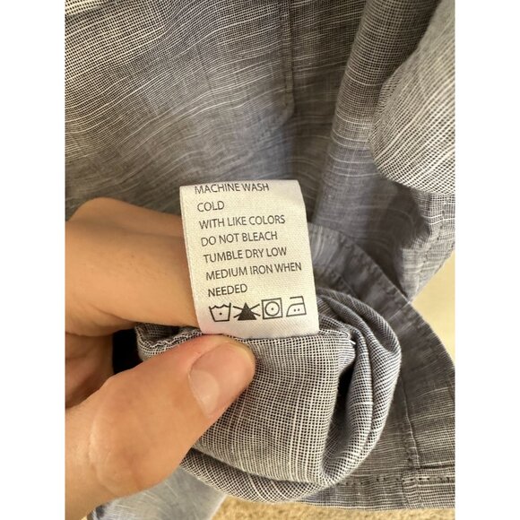 Pd & E Mens Grey Short Sleeve Button-Up Shirt XL‎ Stretch Fabric cotton tailored - Picture 5 of 7